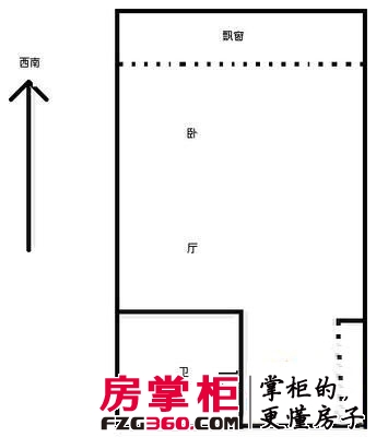 金色蓝庭户型图1室 户型图 1室1厅1卫1厨