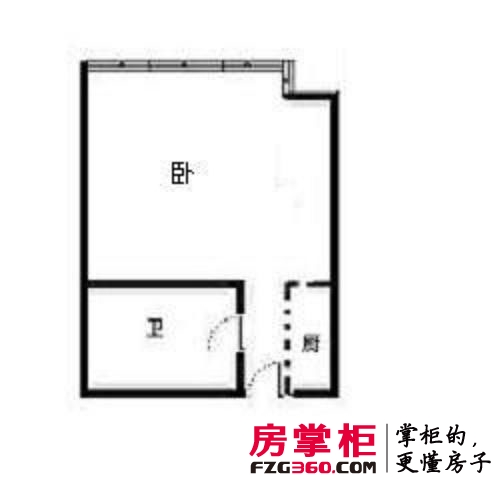 金色蓝庭户型图1室 户型图 1室1卫1厨