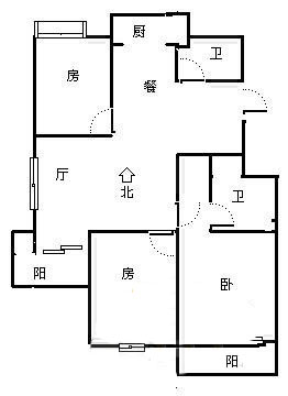 崇文公寓 户型图