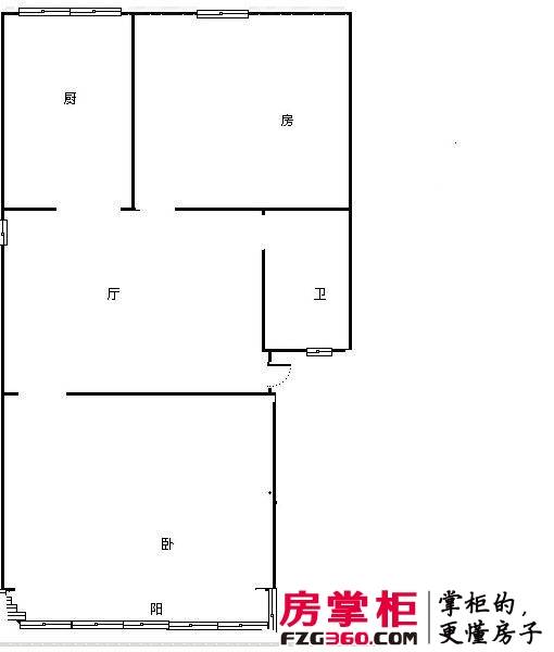香港城户型图2室 户型图 2室1厅1卫1厨