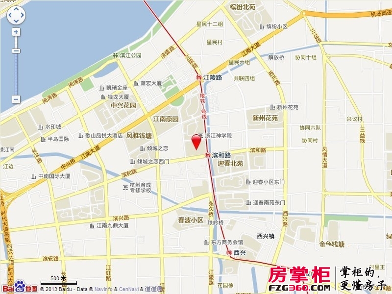 中央花城交通图