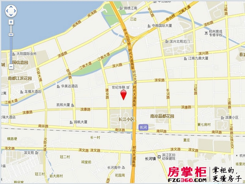 卓越集团杭州项目交通图坐标图