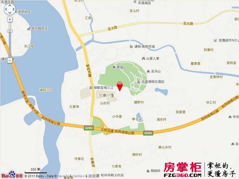 东方文化园奇景家苑交通图电子地图