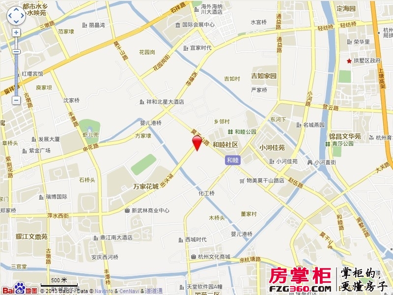 天阳尚景国际交通图电子地图