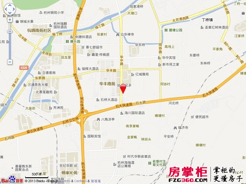 华润翠庭交通图电子地图