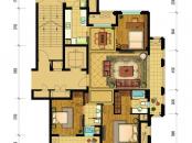 桂花星城户型图一期1号楼、4号楼标准层143方户型 3室2厅2卫1厨