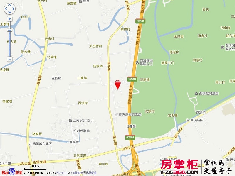 杭州宏丰家居城宏丰公寓交通图坐标图