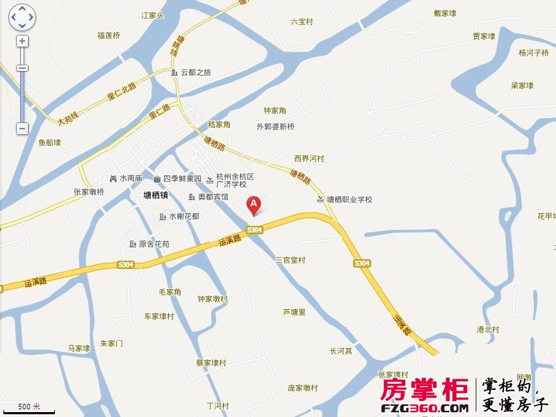 塘栖金石华城交通图坐标图