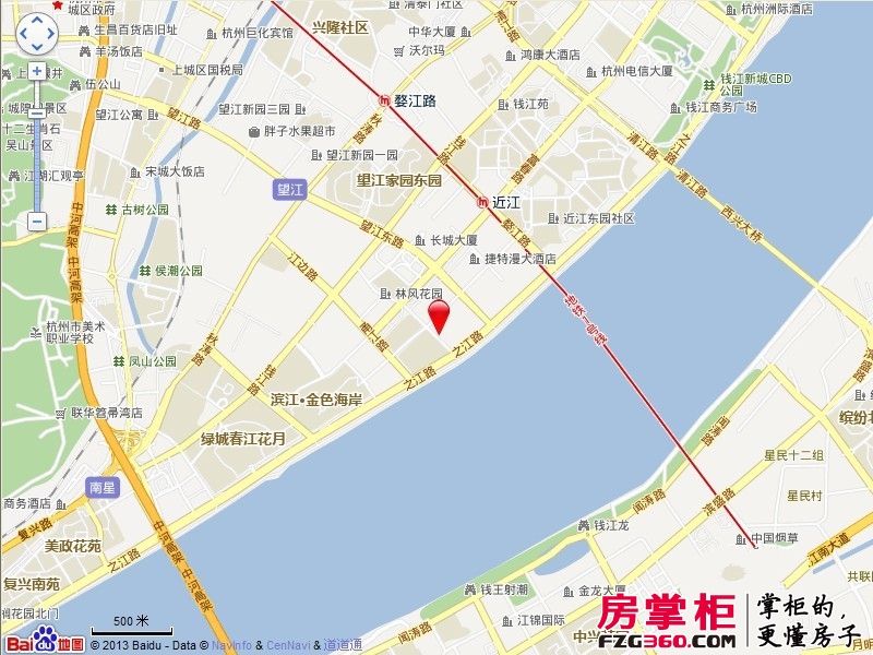 绿城蓝色钱江交通图电子地图