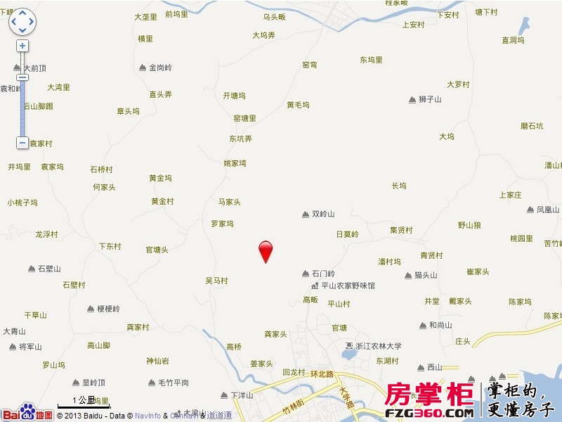 万马万锦山庄交通图电子地图