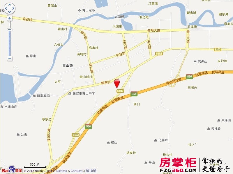 青山鹤岭交通图电子地图