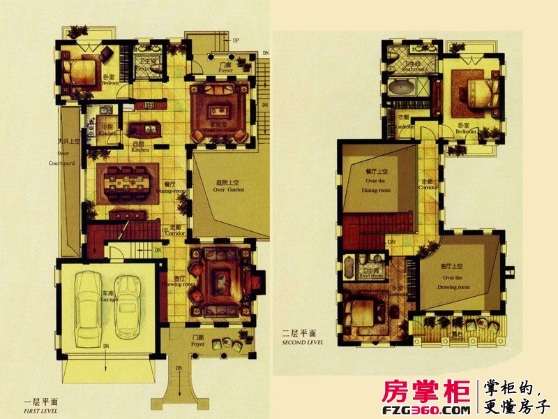 金基青云山居户型图意式建筑风格NPX-3户型 2室3厅3卫2厨