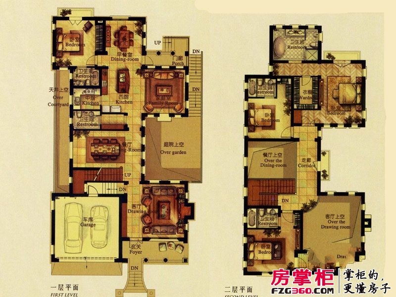 金基青云山居户型图法式建筑风格NPX-1户型 5室3厅5卫2厨