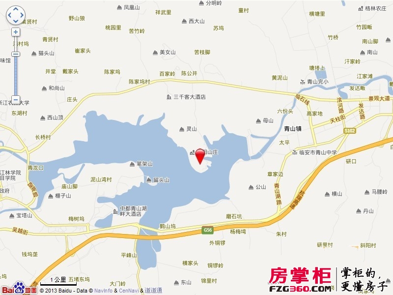 麒麟山庄交通图电子地图