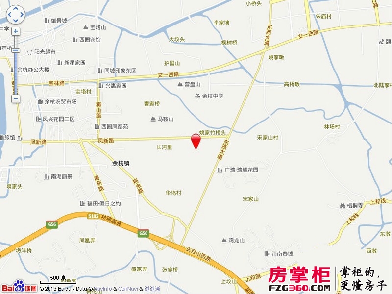 新湖果岭交通图电子地图