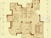 绿城丽江公寓户型图3-A户型 3室2厅2卫1厨