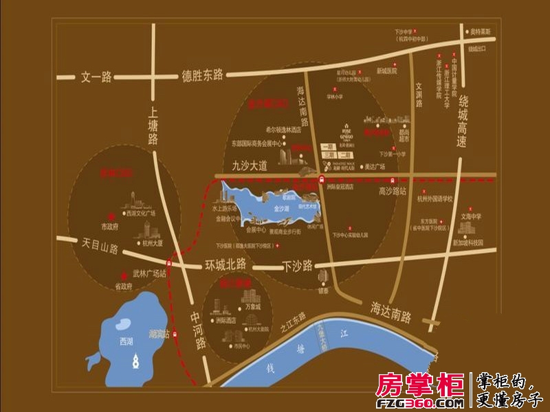 龙湖滟澜山交通图