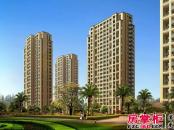 中国铁建国际城外景图高层公寓组团入口景观效果图