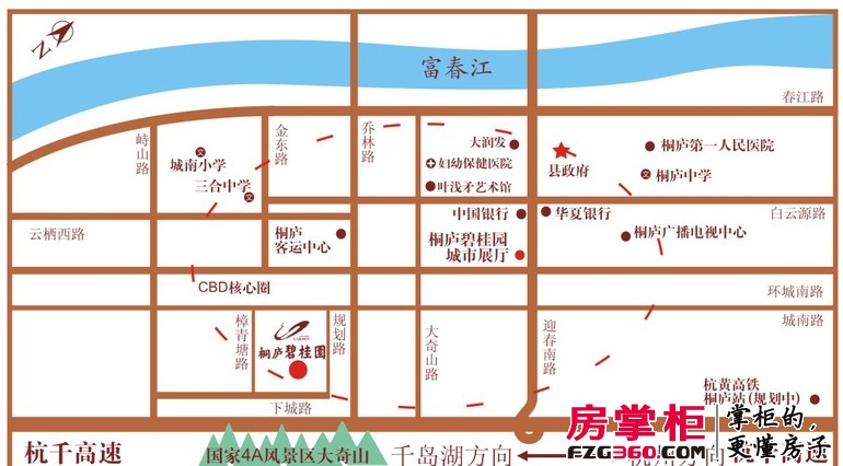 桐庐碧桂园交通图