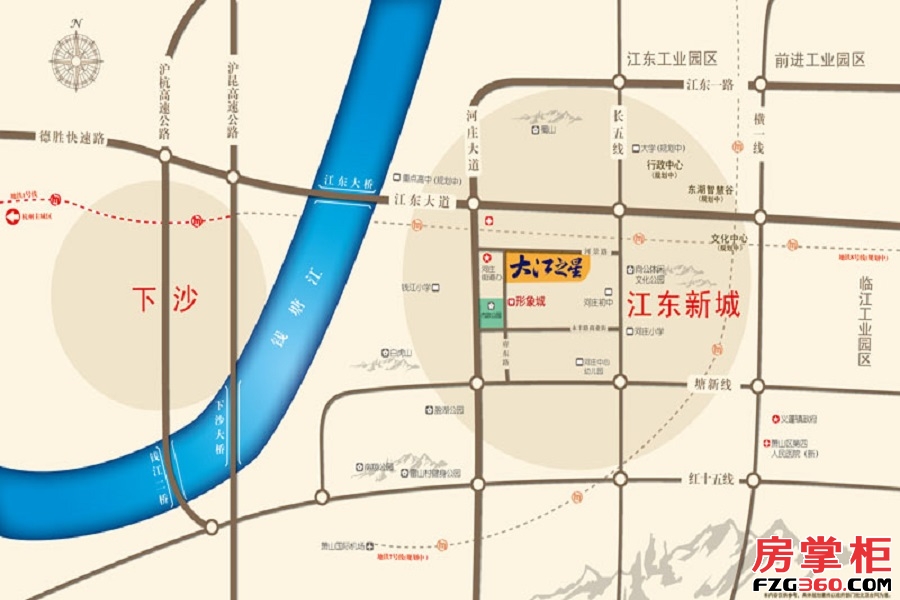 大江之星交通图