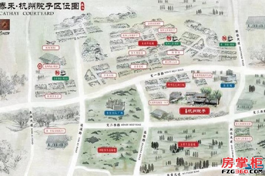 泰禾杭州院子交通图