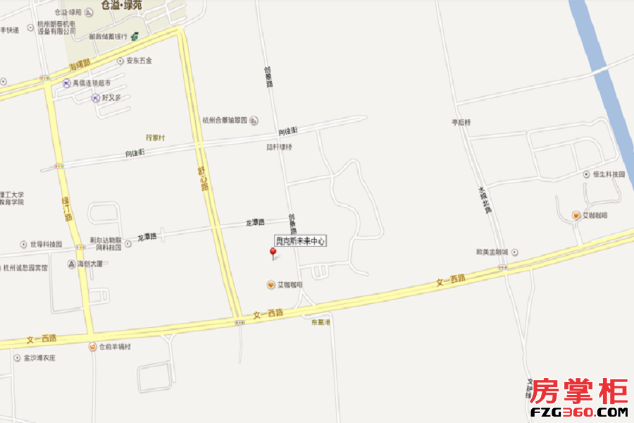 奥克斯杭州未来中心交通图
