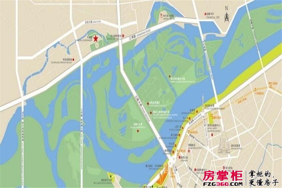 富力江湾新城交通图