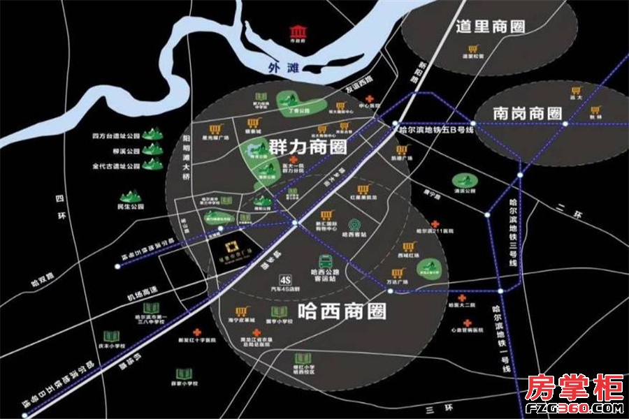 绿地中央广场交通图