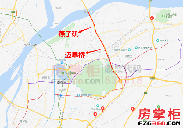 南京栖霞区燕子矶地图图片