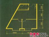 天时非常空间户型图D73.7平方米  2室1厅1卫1厨