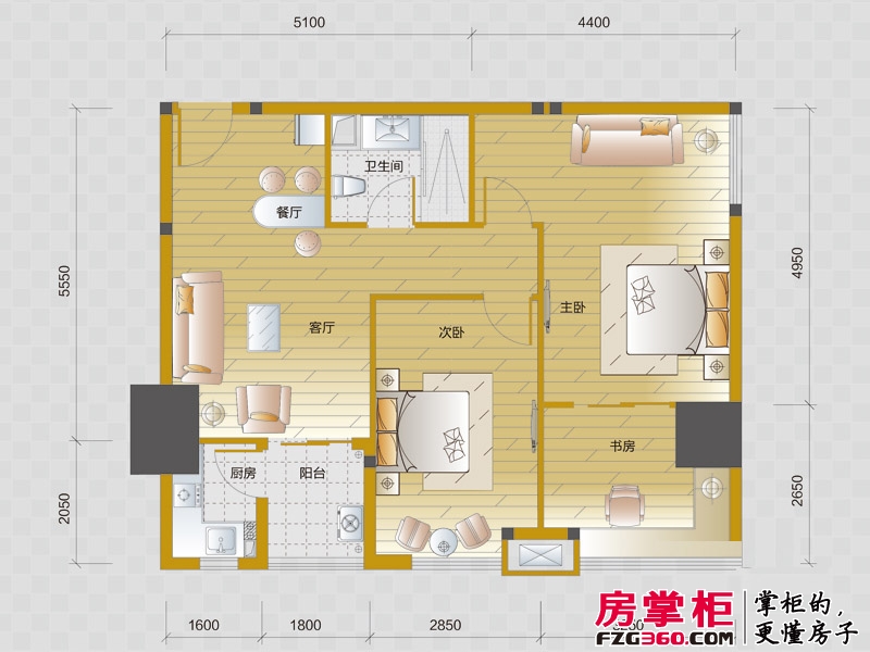 北城世纪城公寓户型图公寓91平米户型图 3室2厅1卫1厨