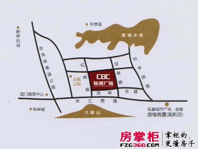 CBC拓基广场交通图区位