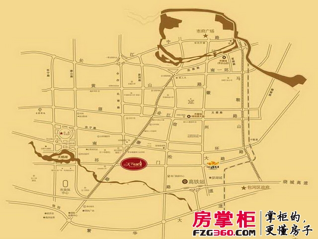 天下锦城交通图
