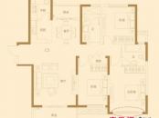 高速滨湖时代广场户型图10#楼5F以上、11、15、17、19#楼户型 3室2厅2卫1厨