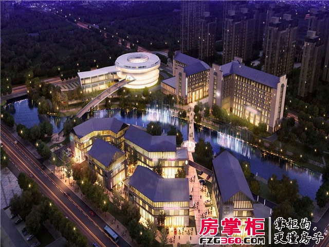 华夏国际茶博城效果图茶里水街及茶文化会展中心