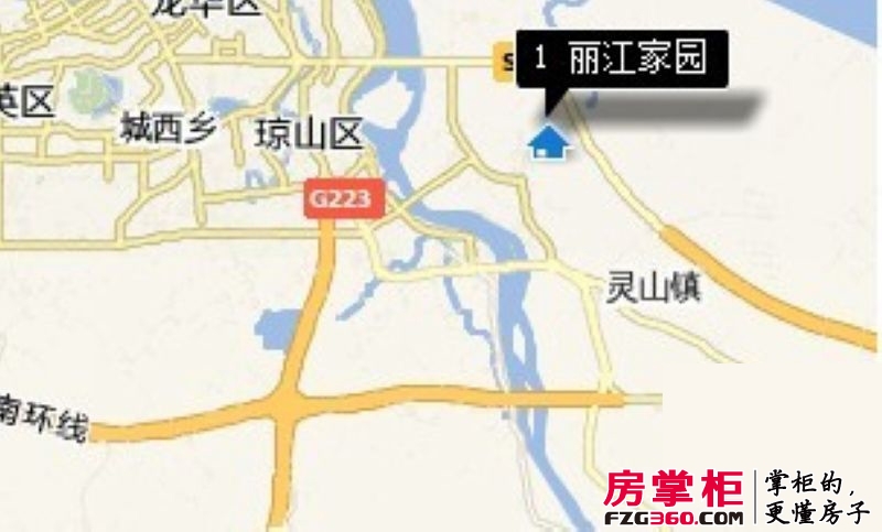 丽江家园交通图