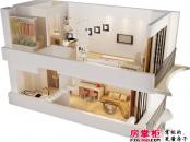 龙禧湾偶寓户型图34平米跃层 1室2厅1卫1厨