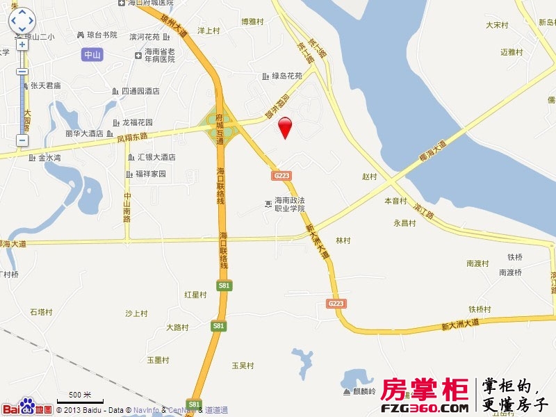 滨江帝景交通图电子地图