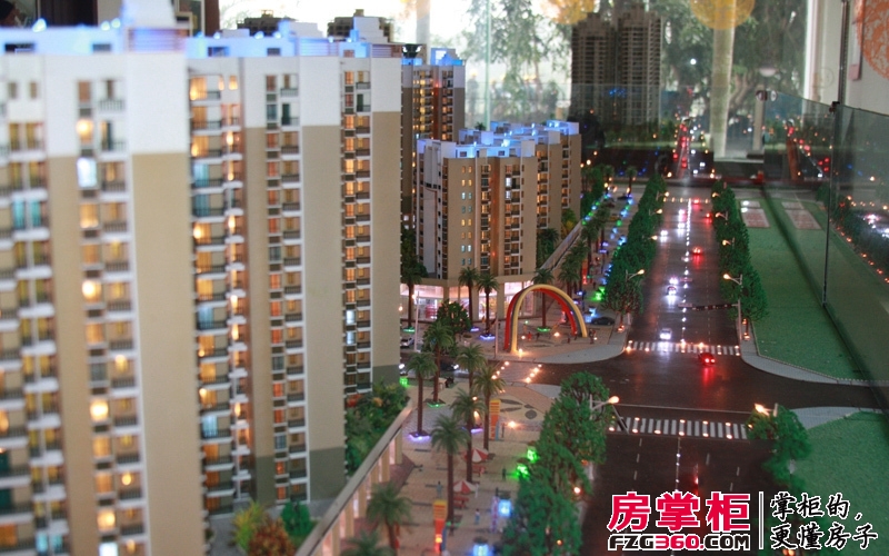 福临城实景图项目沙盘实景（2013-12-31）