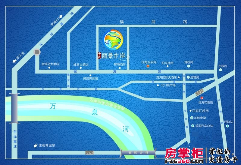 中晨丽景水岸交通图