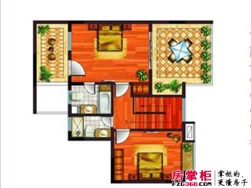 永升滨海城户型图162平复式二层 3室2厅2卫