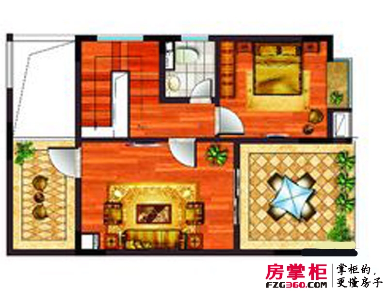 永升滨海城户型图一期130平复式二层 3室2厅2卫1厨