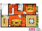 永升滨海城户型图一期130平复式二层 3室2厅2卫1厨