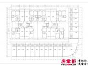 华海·凤凰城户型图6#二、三层商铺平面图