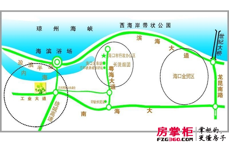 盈滨绿生花园交通图区位图
