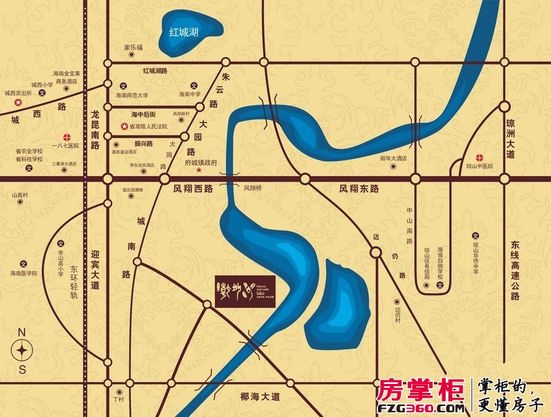 乾坤湖交通图区位图