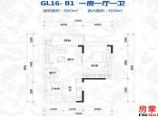 公寓GL16-B1户型图