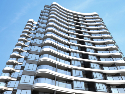 弧形设计外立面