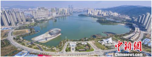 图为中国金茂长沙梅溪湖国际新城。