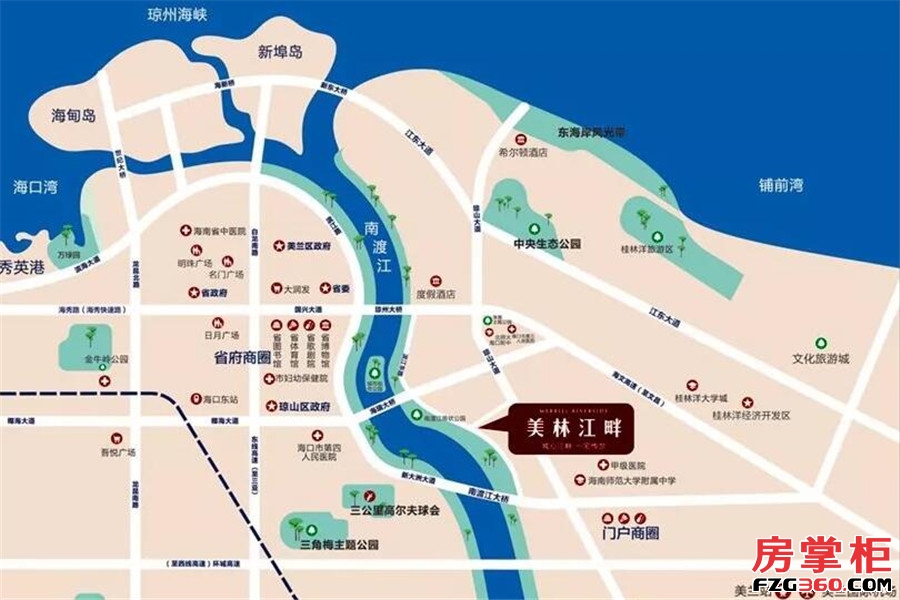 美林江畔效果图交通图